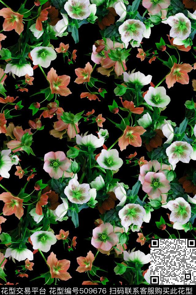 时尚潮流小清新数码印花华亿平台下载（图片编号: 509676） - 瓦栏（Walan）