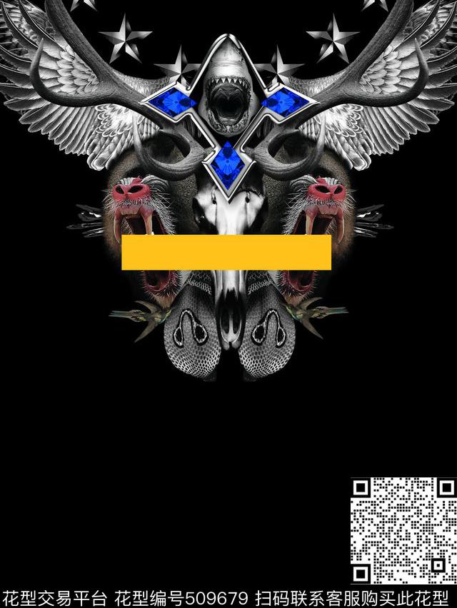 T血夹克套头衫数码印花华亿平台下载（图片编号: 509679） - 瓦栏（Walan）