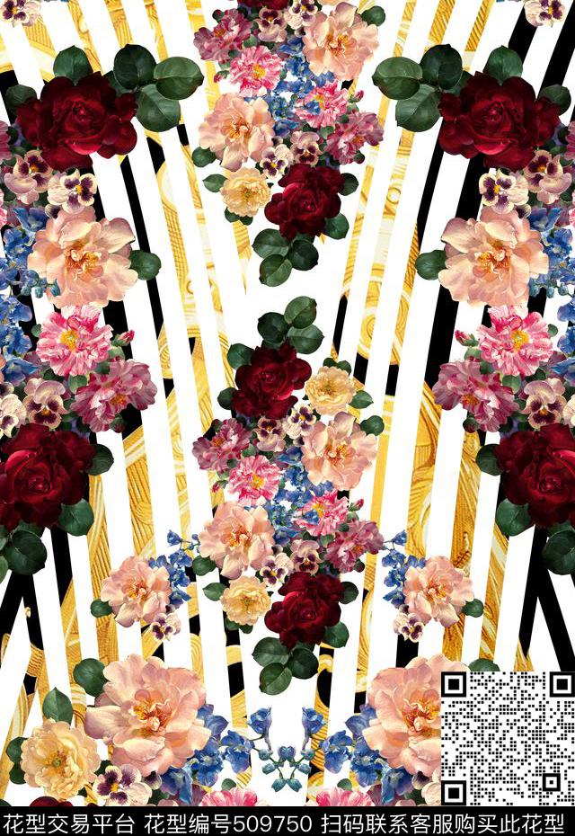 时尚原创大牌数码印花华亿平台下载（图片编号: 509750） - 瓦栏（Walan）