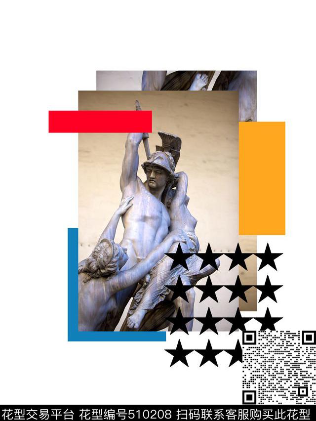 潮流雕塑Givenchy数码印花华亿平台下载（图片编号: 510208） - 瓦栏（Walan）