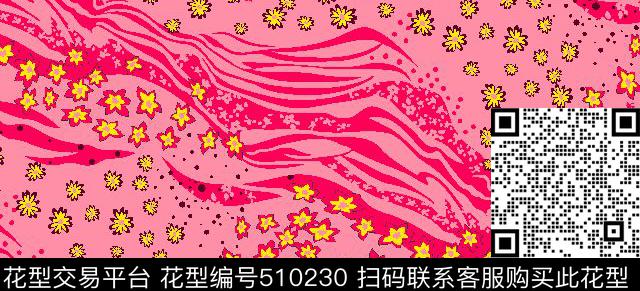 大气花条形传统印花华亿平台下载（图片编号: 510230） - 瓦栏（Walan）