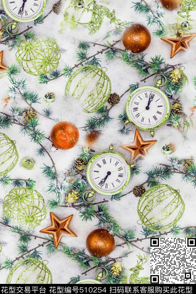 圣诞节日素材休闲数码印花华亿平台下载（图片编号: 510254） - 瓦栏（Walan）