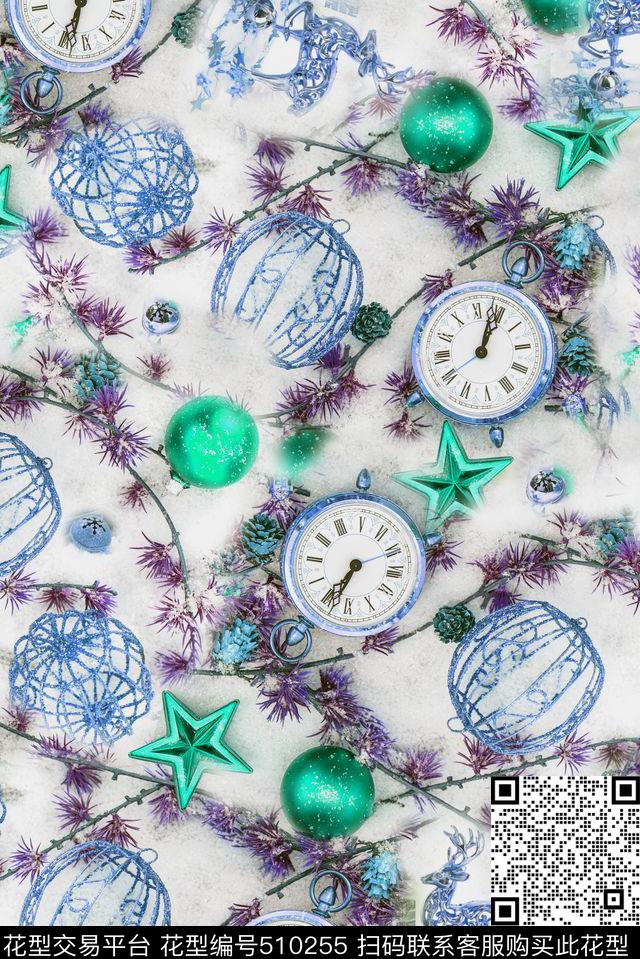 休闲圣诞节日素材数码印花华亿平台下载（图片编号: 510255） - 瓦栏（Walan）