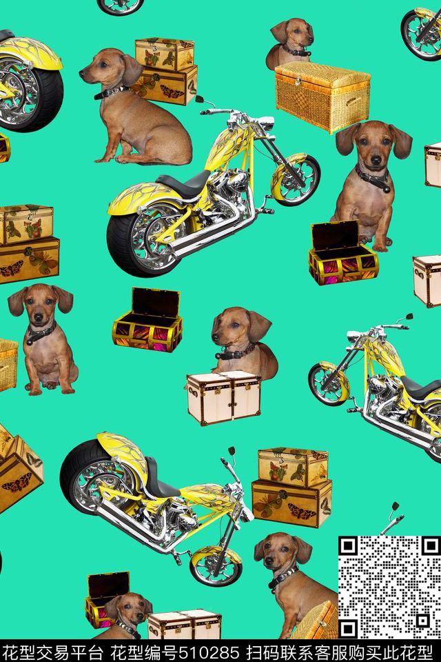 时尚潮流趣味数码印花华亿平台下载（图片编号: 510285） - 瓦栏（Walan）