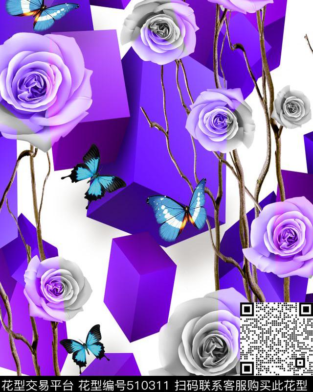 流行时尚欧美MAX-女装数码印花华亿平台下载（图片编号: 510311） - 瓦栏（Walan）