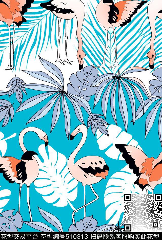 动物女装数码印花传统印花华亿平台下载（图片编号: 510313） - 瓦栏（Walan）