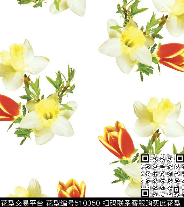 原创花卉优雅传统印花华亿平台下载（图片编号: 510350） - 瓦栏（Walan）