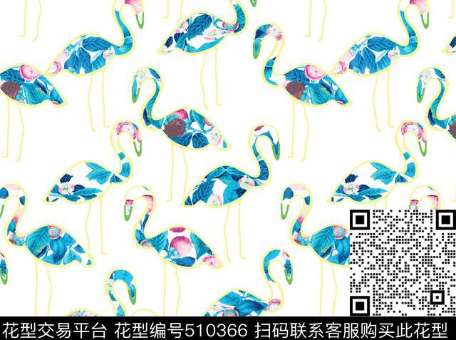 原创动物时尚数码印花华亿平台下载（图片编号: 510366） - 瓦栏（Walan）