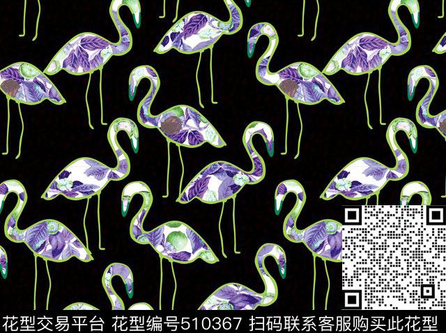 原创动物时尚数码印花华亿平台下载（图片编号: 510367） - 瓦栏（Walan）