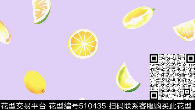 女装华亿平台奇趣水果柠檬传统印花华亿平台下载（图片编号: 510435） - 瓦栏（Walan）