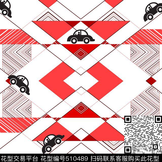 流行时尚卡通几何传统印花华亿平台下载（图片编号: 510489） - 瓦栏（Walan）