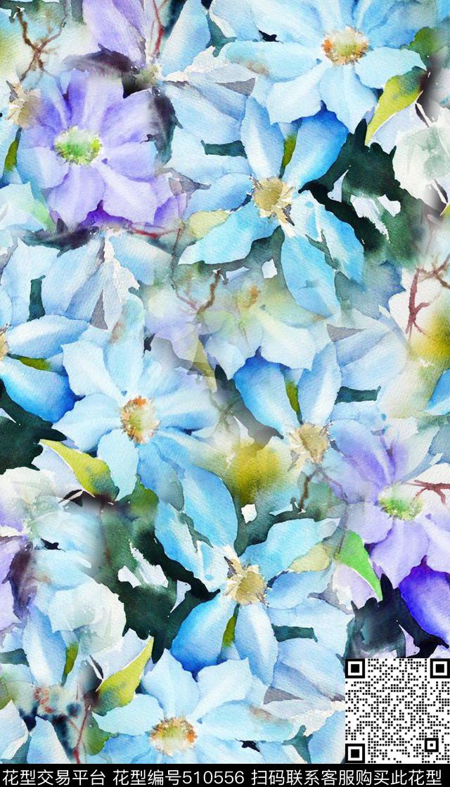 清新时尚创意数码印花华亿平台下载（图片编号: 510556） - 瓦栏（Walan）