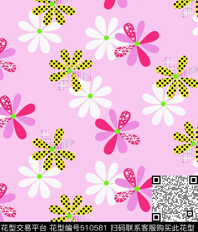 童装卡通时尚补丁花童装面料华亿平台传统印花华亿平台下载（图片编号: 510581） - 瓦栏（Walan）