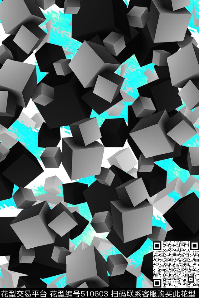 创意服装面料创意图案设计男士T恤数码印花华亿平台下载（图片编号: 510603） - 瓦栏（Walan）