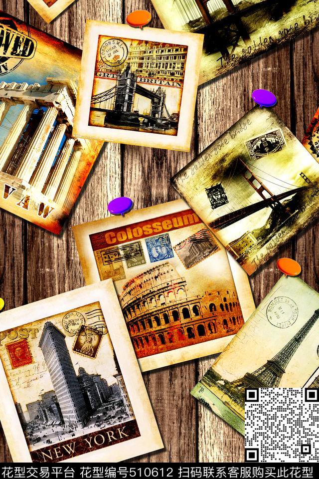 欧式木板相片数码印花华亿平台下载（图片编号: 510612） - 瓦栏（Walan）