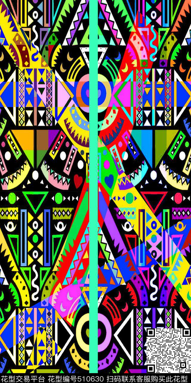 个性民族风时尚传统印花华亿平台下载（图片编号: 510630） - 瓦栏（Walan）