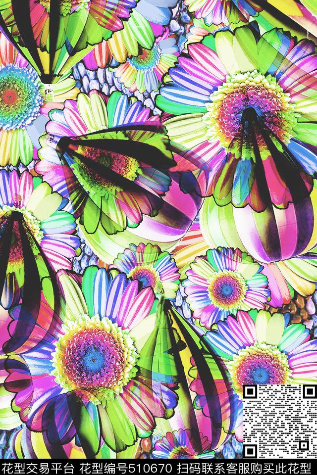 彩色热气球高清彩虹色太阳花海滩必备泳衣华亿平台数码印花华亿平台下载（图片编号: 510670） - 瓦栏（Walan）