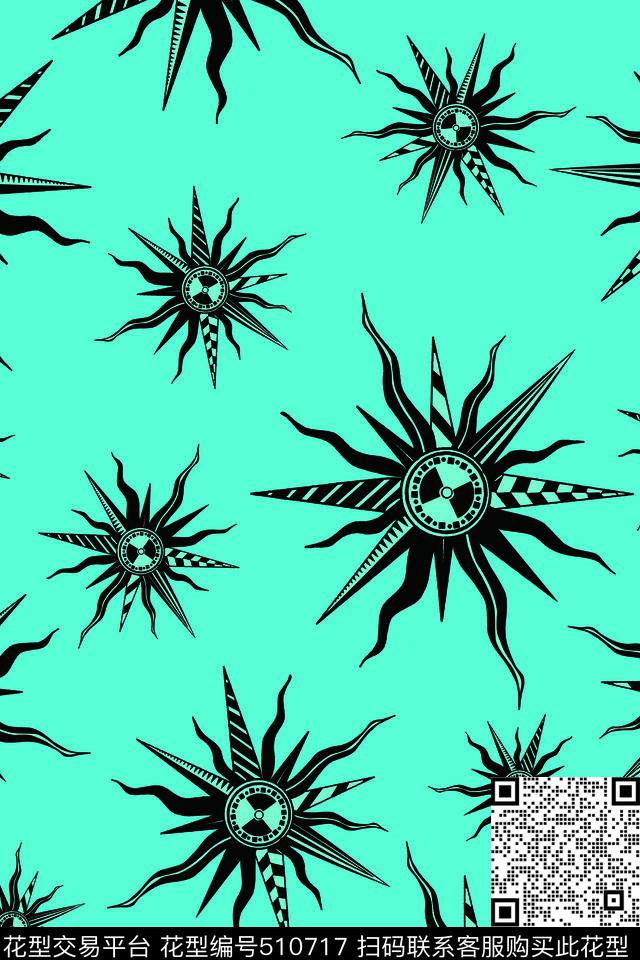 时尚几何飞镖传统印花华亿平台下载（图片编号: 510717） - 瓦栏（Walan）