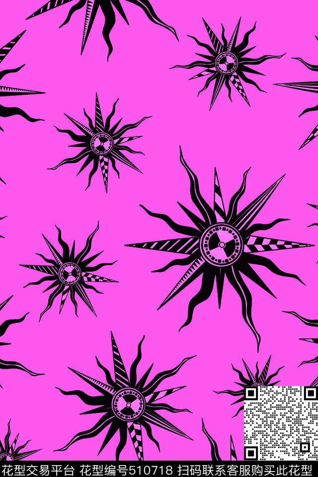 时尚几何飞镖传统印花华亿平台下载（图片编号: 510718） - 瓦栏（Walan）