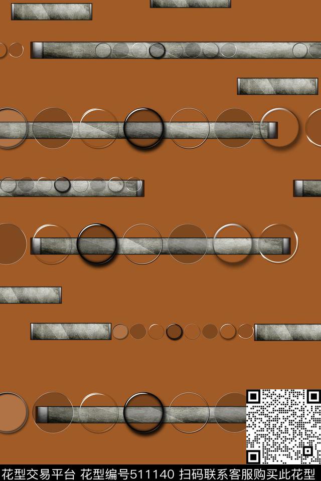 复古几何图形几何圆数码印花华亿平台下载（图片编号: 511140） - 瓦栏（Walan）