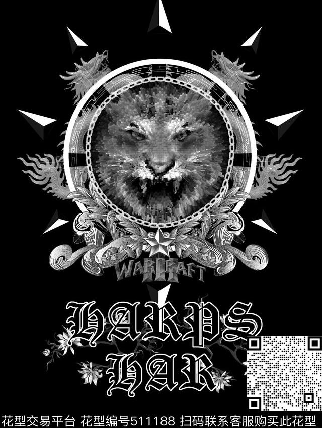 T恤潮牌大字母数码印花华亿平台下载（图片编号: 511188） - 瓦栏（Walan）