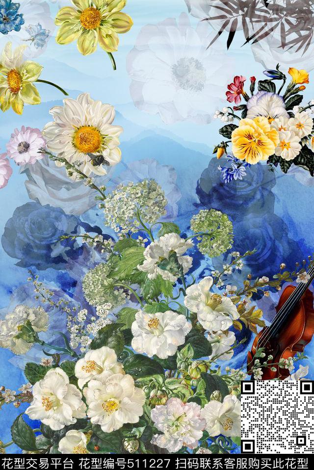 数码抽象纹理数码印花华亿平台下载（图片编号: 511227） - 瓦栏（Walan）