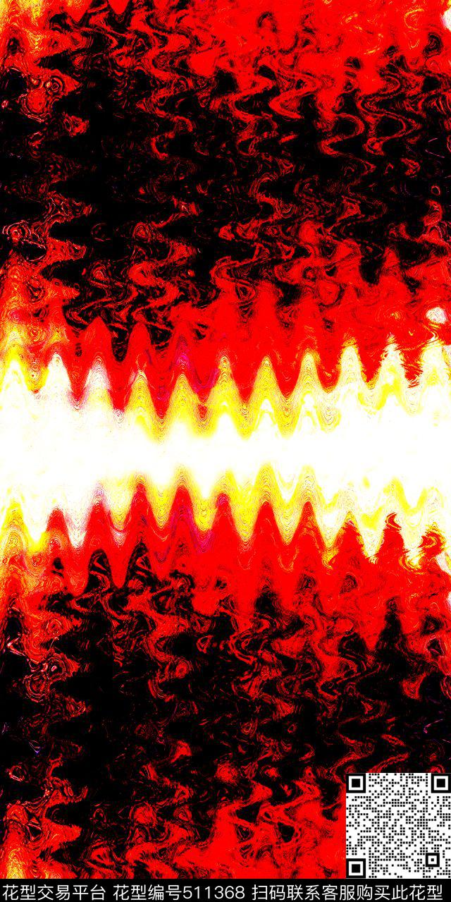 抽象时尚随性数码印花华亿平台下载（图片编号: 511368） - 瓦栏（Walan）