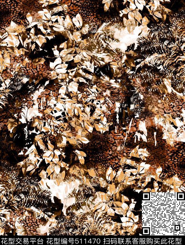 冲锋衣丛林动物纹理数码印花华亿平台下载（图片编号: 511470） - 瓦栏（Walan）