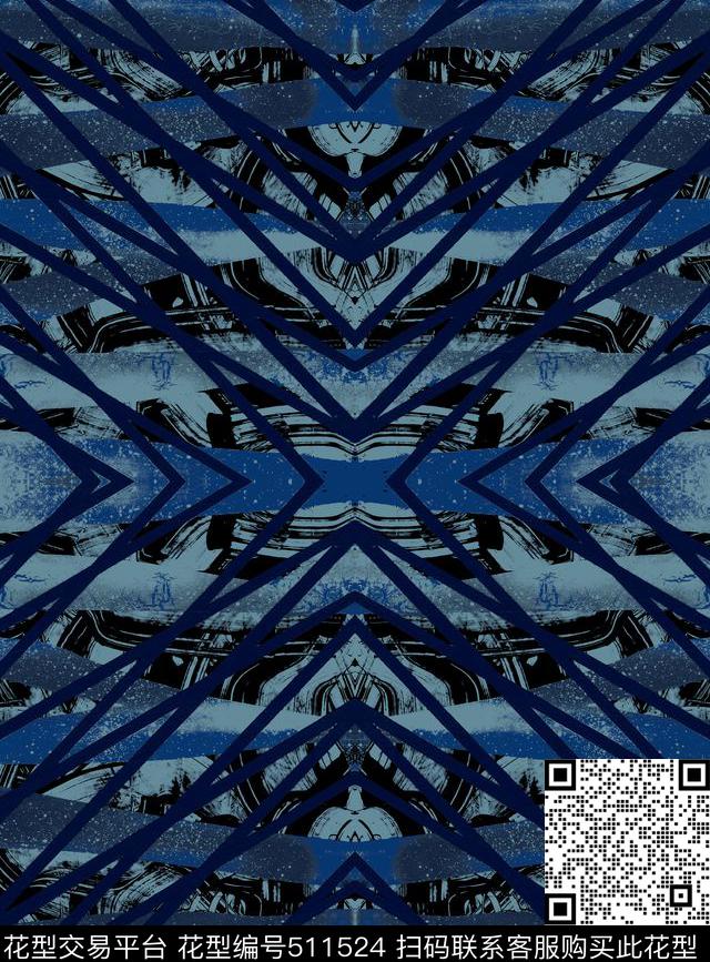 复古户外休闲几何数码印花华亿平台下载（图片编号: 511524） - 瓦栏（Walan）