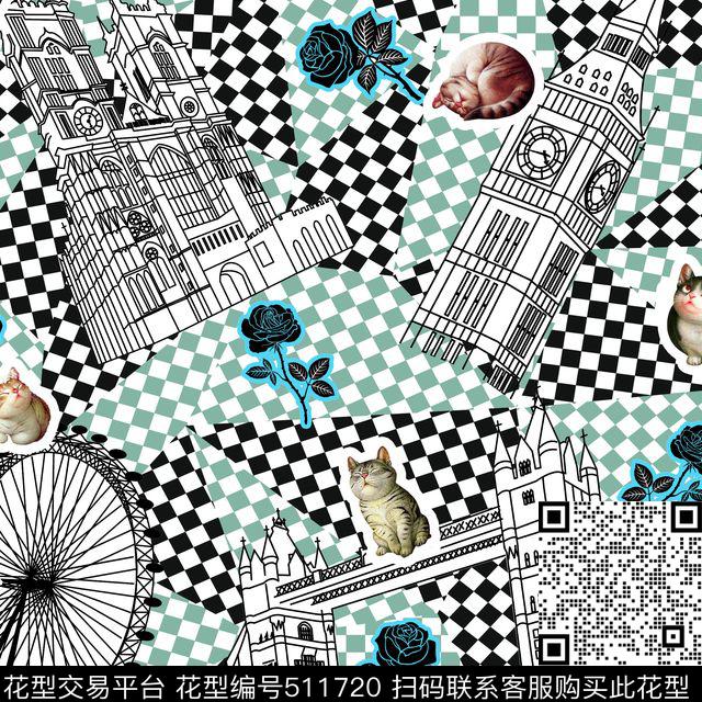 俏皮休闲玫瑰数码印花华亿平台下载（图片编号: 511720） - 瓦栏（Walan）