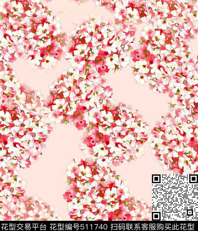 流行时尚小碎花数码印花华亿平台下载（图片编号: 511740） - 瓦栏（Walan）