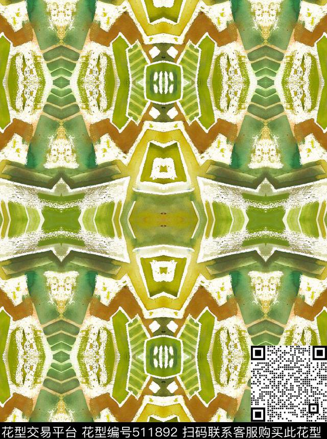 EthnicGeometricAfrican数码印花华亿平台下载（图片编号: 511892） - 瓦栏（Walan）