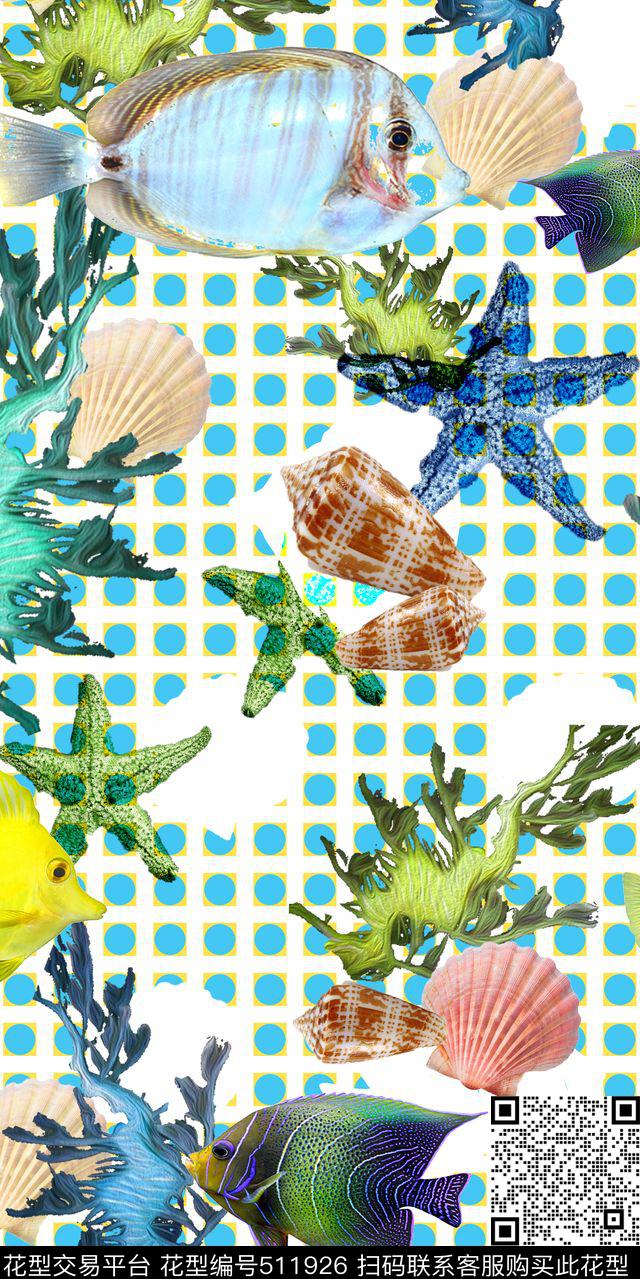 潮流动物随性数码印花华亿平台下载（图片编号: 511926） - 瓦栏（Walan）