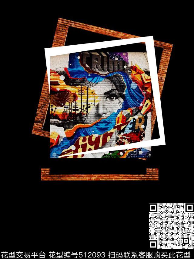 T血夹克套头衫数码印花华亿平台下载（图片编号: 512093） - 瓦栏（Walan）