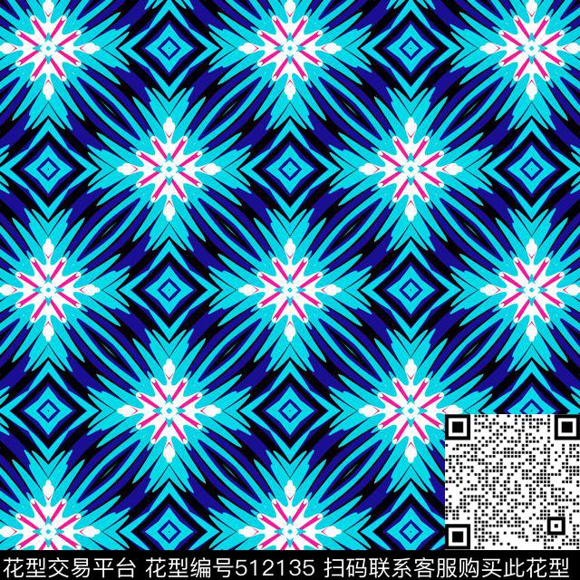 几何菱形衬衫传统印花华亿平台下载（图片编号: 512135） - 瓦栏（Walan）