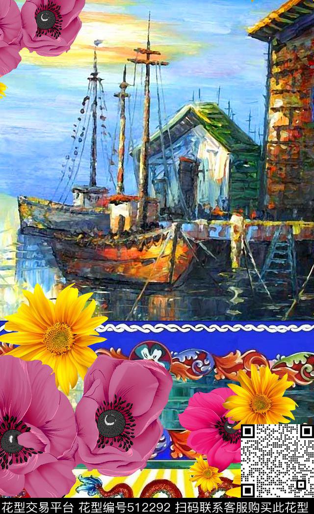 潮流时尚定位大牌D&G数码印花华亿平台下载（图片编号: 512292） - 瓦栏（Walan）