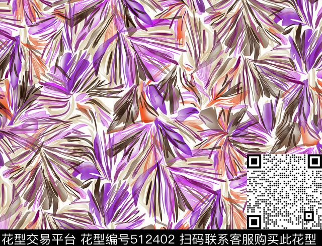 抽象绘画女装传统印花华亿平台下载（图片编号: 512402） - 瓦栏（Walan）