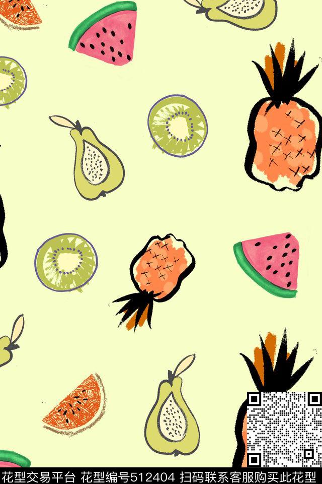 流行时尚拼盘水彩传统印花华亿平台下载（图片编号: 512404） - 瓦栏（Walan）