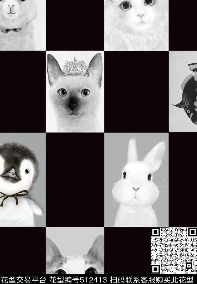 欧美时尚潮流传统印花华亿平台下载（图片编号: 512413） - 瓦栏（Walan）