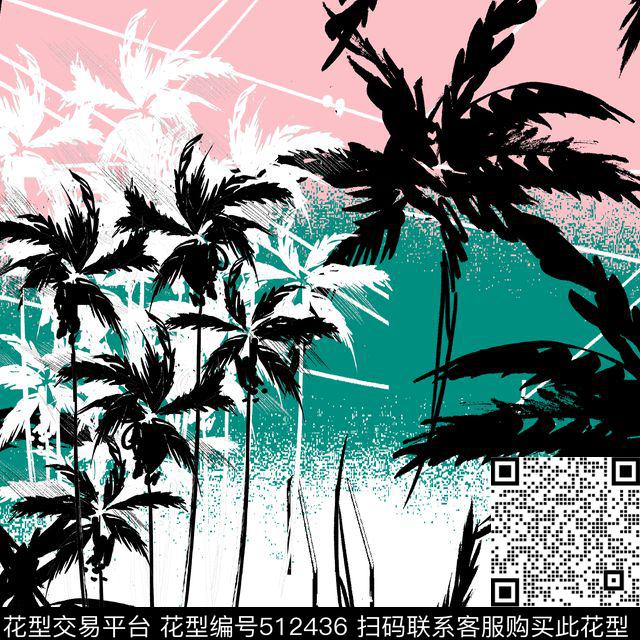 抽象流行时尚水彩传统印花华亿平台下载（图片编号: 512436） - 瓦栏（Walan）