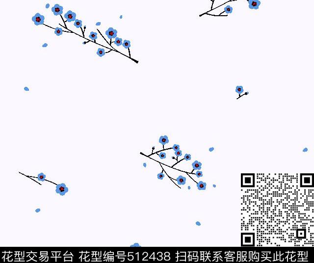 2016早春时尚一枝梅传统印花华亿平台下载（图片编号: 512438） - 瓦栏（Walan）