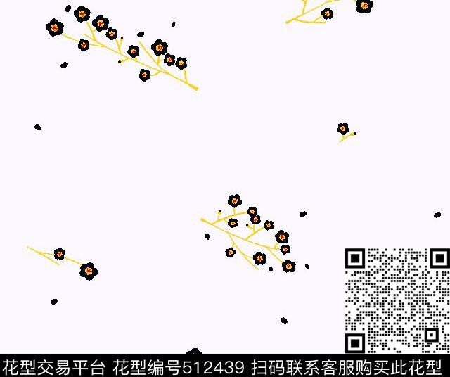 2016早春时尚一枝梅传统印花华亿平台下载（图片编号: 512439） - 瓦栏（Walan）