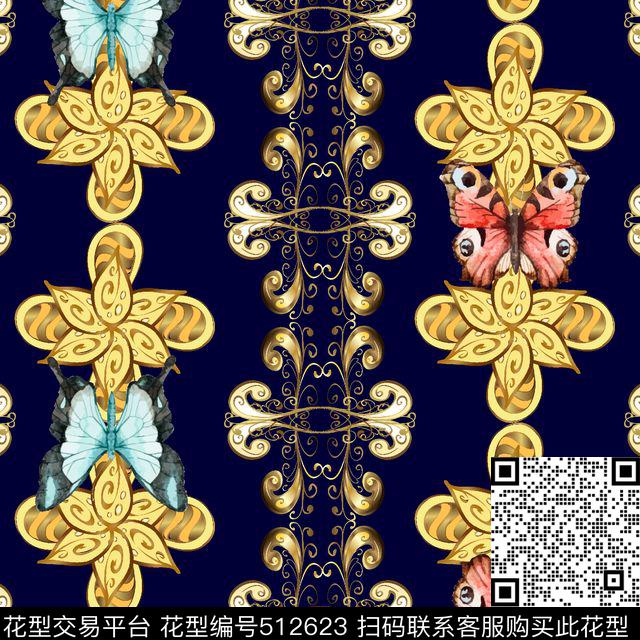 2016年春夏宫廷风格高贵数码印花华亿平台下载（图片编号: 512623） - 瓦栏（Walan）