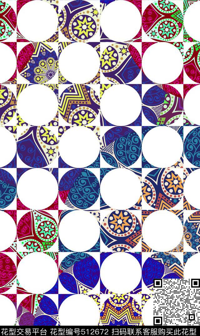 花纹民族图案传统印花华亿平台下载（图片编号: 512672） - 瓦栏（Walan）
