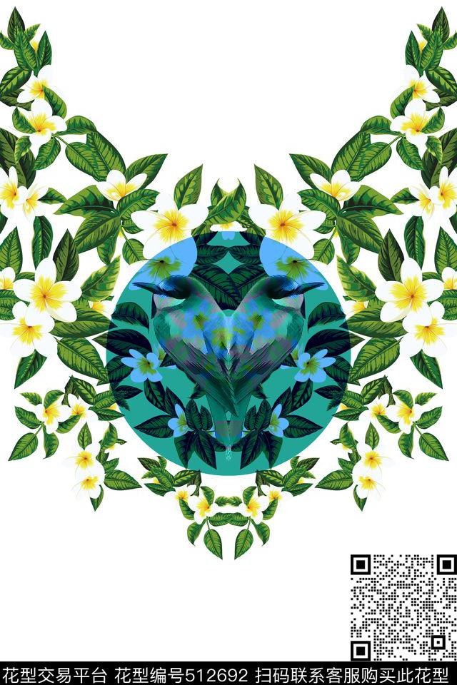 时尚休闲花卉数码印花华亿平台下载（图片编号: 512692） - 瓦栏（Walan）