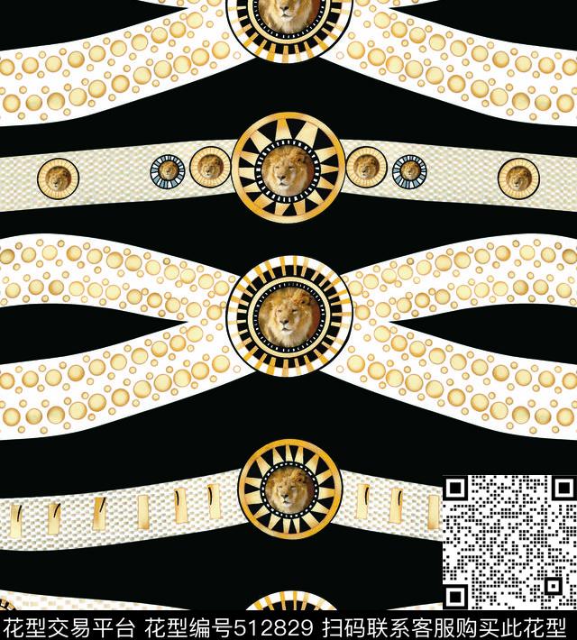 原创几何优雅数码印花华亿平台下载（图片编号: 512829） - 瓦栏（Walan）