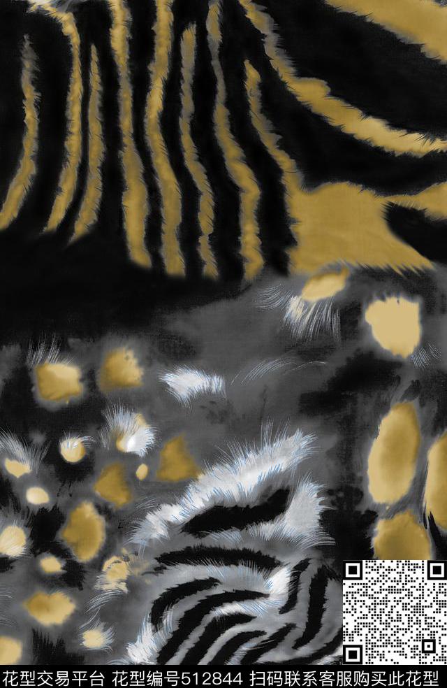 虎皮动物创新传统印花华亿平台下载（图片编号: 512844） - 瓦栏（Walan）