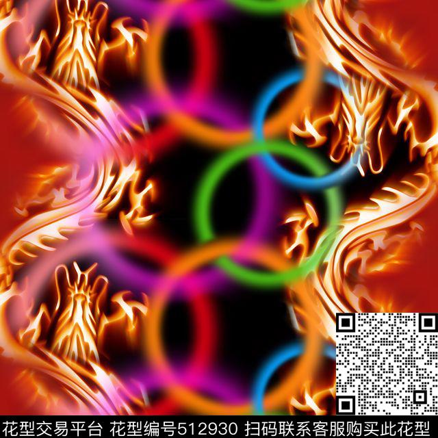 休闲风花纹圆圈数码印花华亿平台下载（图片编号: 512930） - 瓦栏（Walan）