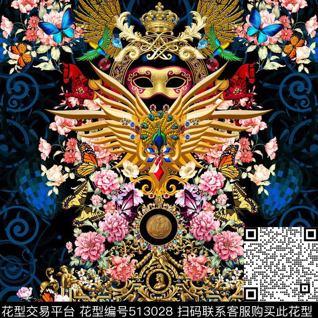 欧式宫廷风珠宝数码印花华亿平台下载（图片编号: 513028） - 瓦栏（Walan）