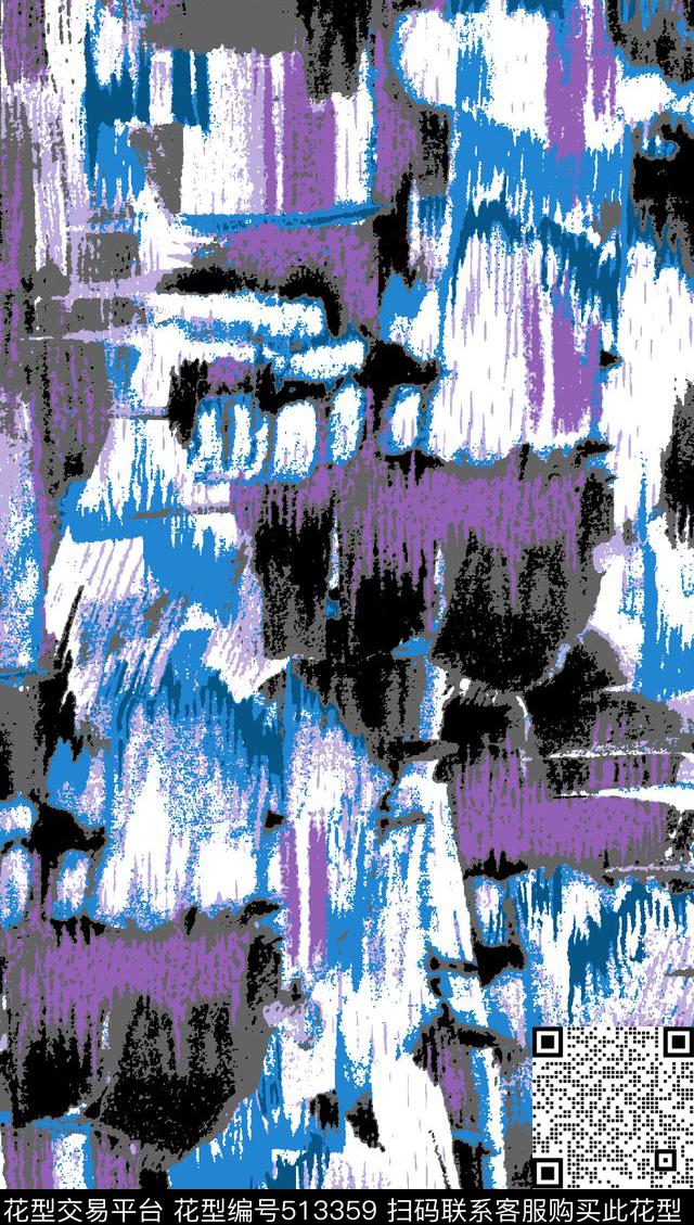 抽象怀旧欧美风格传统印花华亿平台下载（图片编号: 513359） - 瓦栏（Walan）